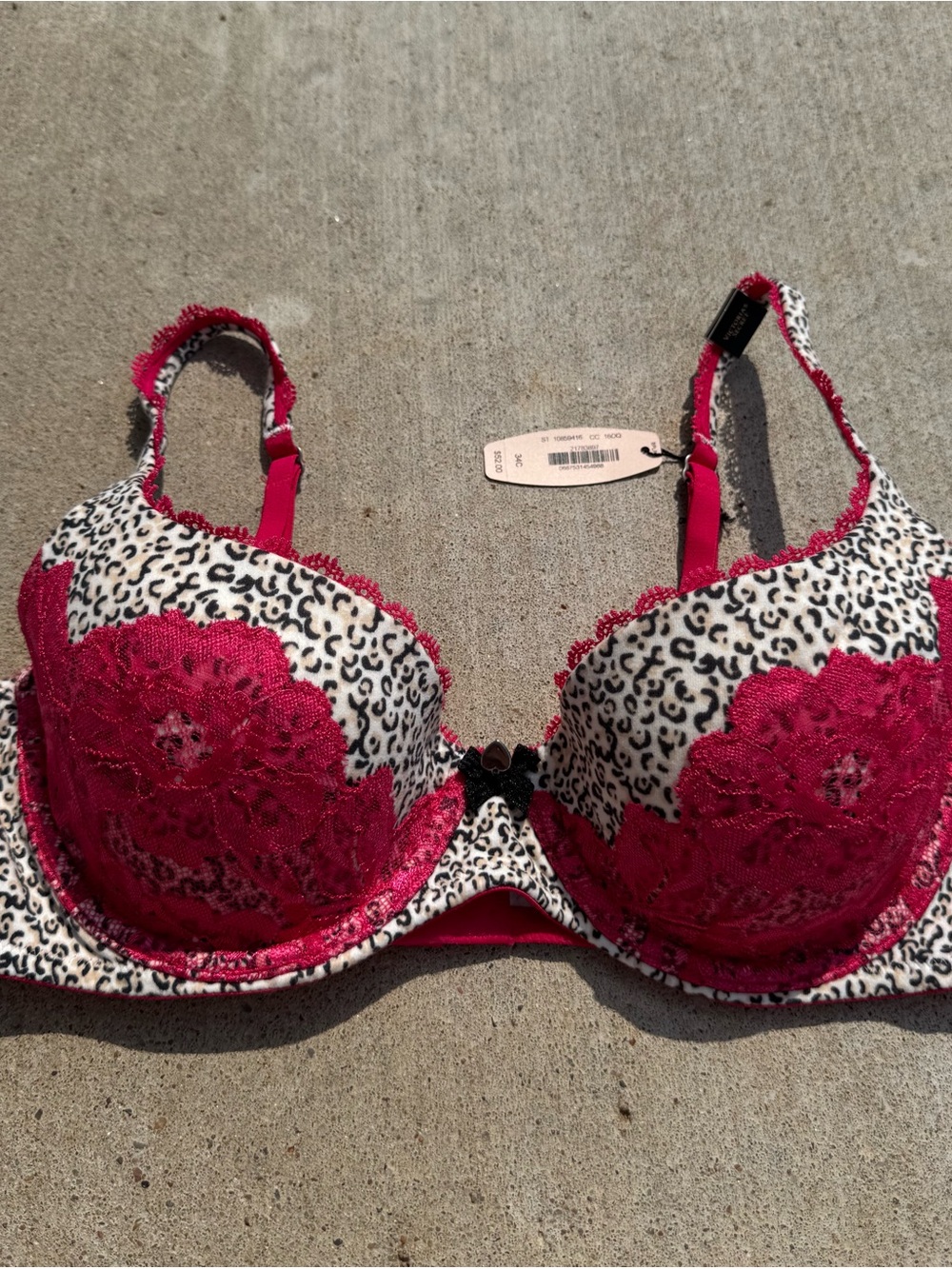 NWT Vintage Victoria’s Secret Leopard Lace Bra
